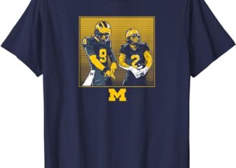 Michigan Football J.J. McCarthy & Blake Corum Rings License T-Shirt