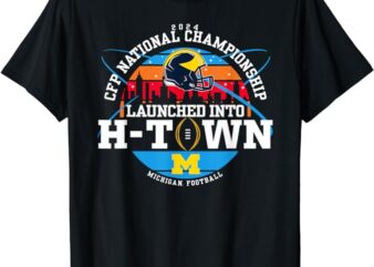 Michigan Wolverines 2024 CFP National Championship H-Town T-Shirt