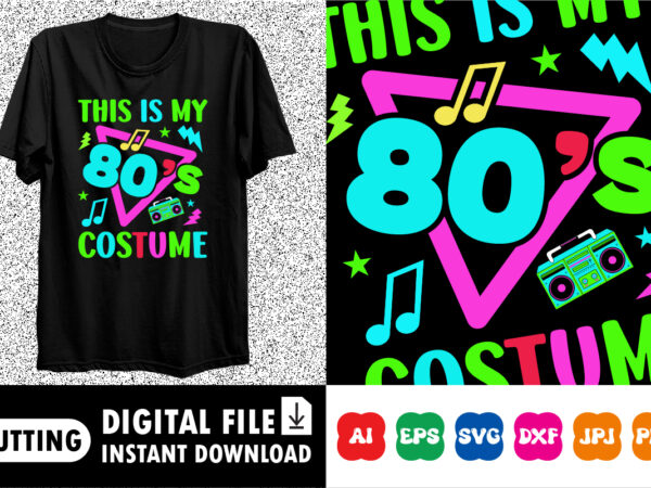 This is my 80s costume shirt design print template