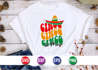 Cinco De Mayo SVG T-shirt Design Print Template