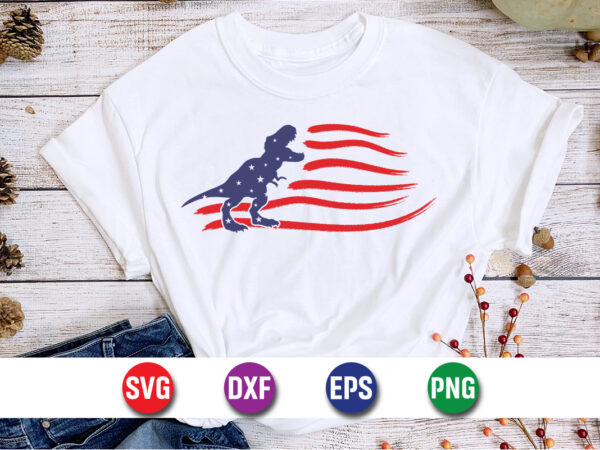 American flag 4th of july svg t-shirt design print template