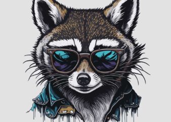 Raccons Sunglass t shirt design online