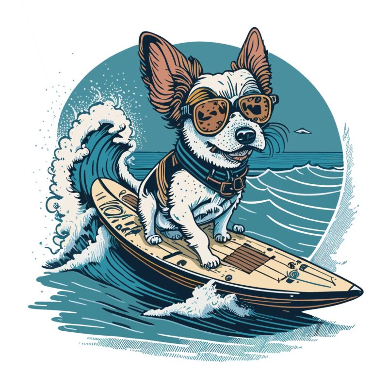 Dog Surfer