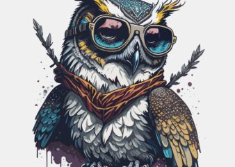 Owl Wearing Sunglass