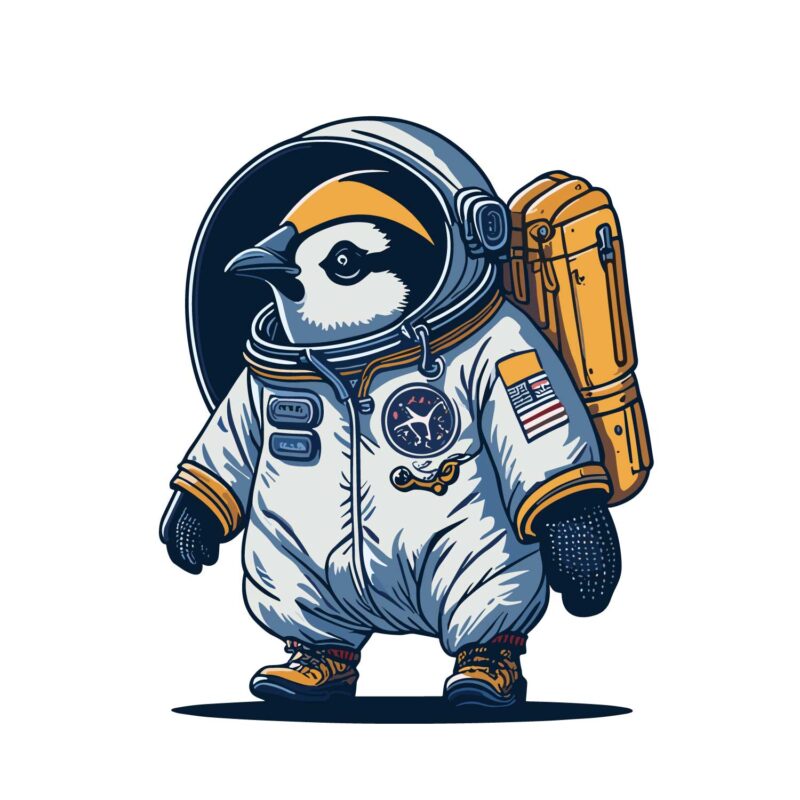 Penguin Wearing Astronot