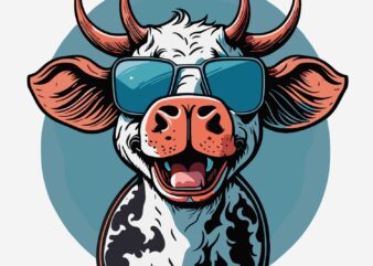 Relaxed Cow t shirt design online