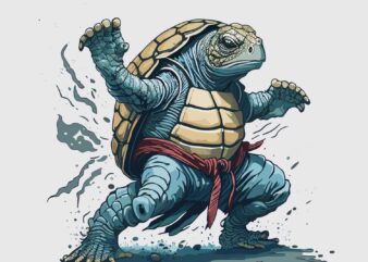 A vintage turtle martial art