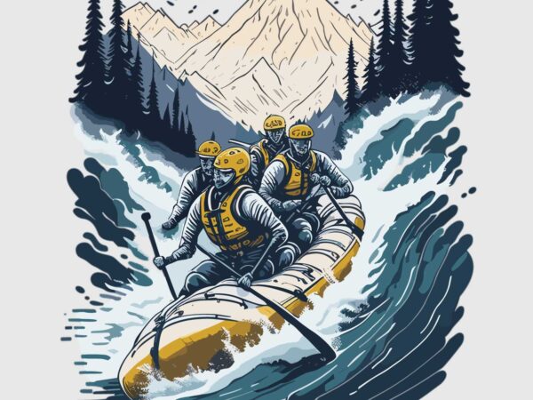 River adventure t shirt design online