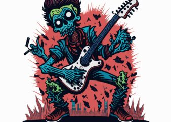 Zombie Playing Guitaris