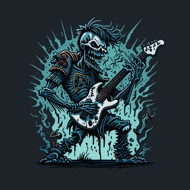 Zombie Playing Guitaris