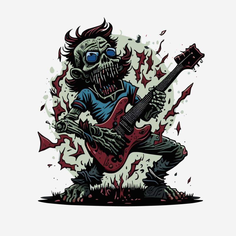 Zombie Playing Guitaris