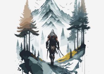 Assasin Creed t shirt vector