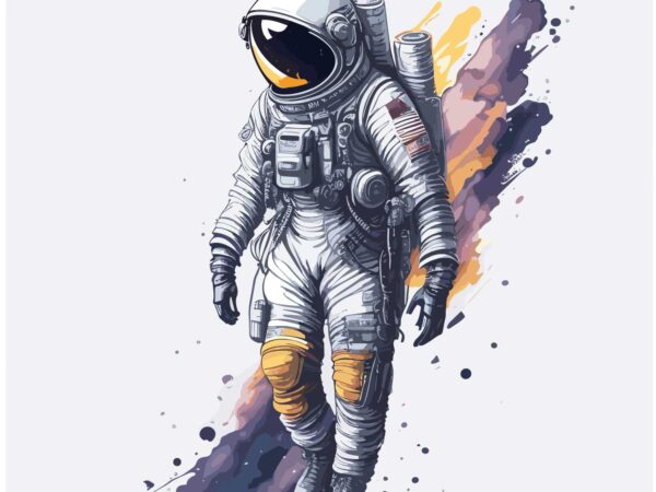 Astronout space t shirt vector