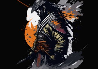 Last Samurai t shirt vector graphic