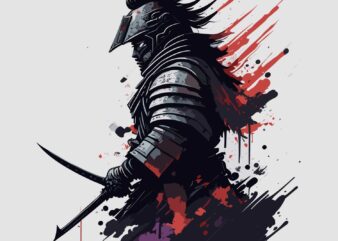 Last Samurai t shirt vector graphic