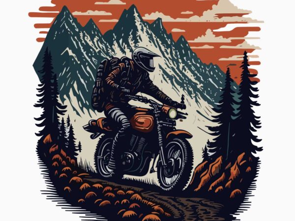Motorcycle riding t shirt designs for sale
