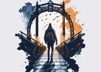 Adventurer t shirt vector