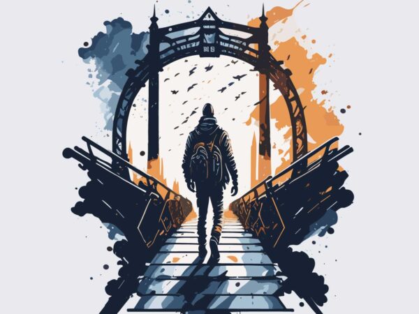 Adventurer t shirt vector