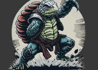 Ninja Turtle T shirt vector artwork