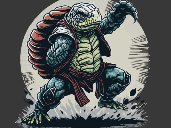 Ninja turtle T shirt vector artwork