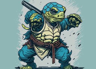 Ninja Turtle T shirt vector artwork