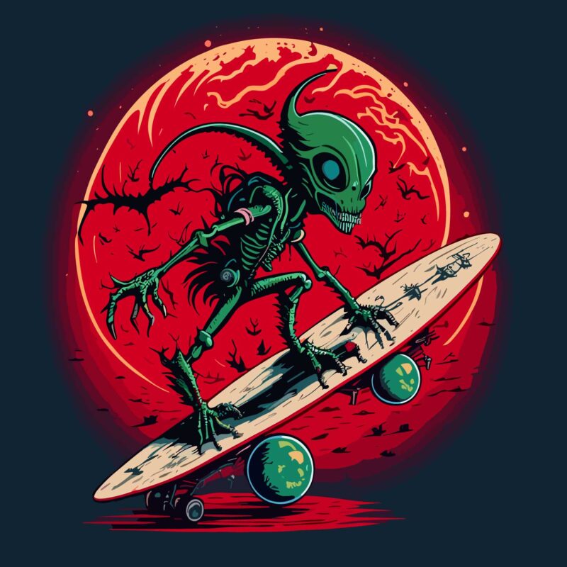 Alien on Skate