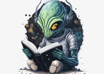 Alien Reading Book