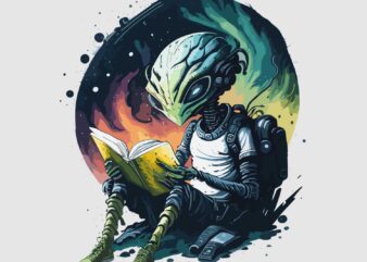 Alien Reading Book