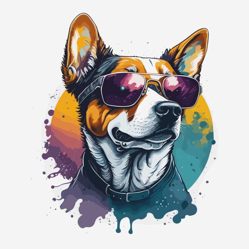 Dog Wearing Sunglass