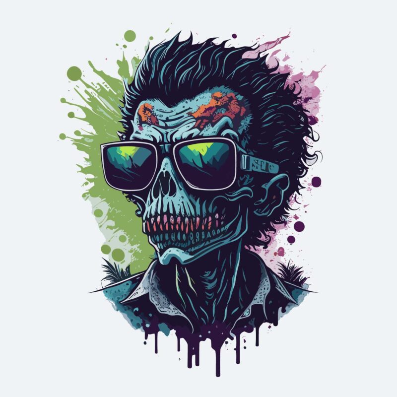 Zombie Wearing Sunglass