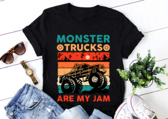 Monster Truck Are My Jam T-Shirt Design