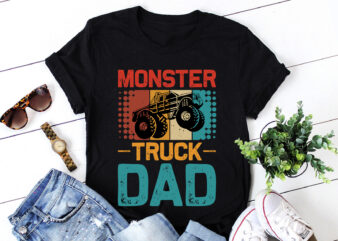 Monster Truck Dad T-Shirt Design