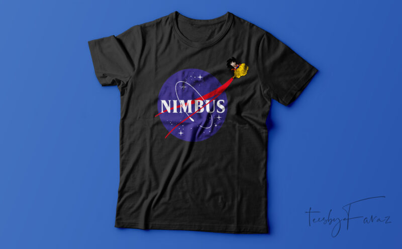 Nimbus Nasa Logo Funny T-Shirt Design For Sale