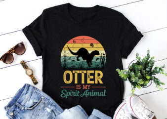 Otter Is My Spirit Animal T-Shirt Design