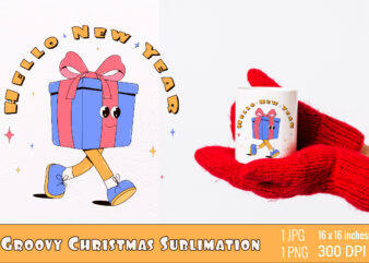 Y2k,retro christmas mascot sublimation