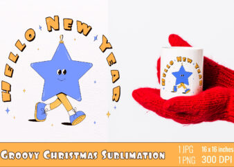 Y2k,retro christmas mascot sublimation