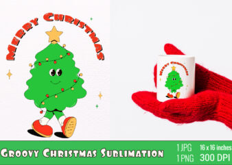 Y2k,Retro Christmas Mascot Sublimation t shirt design template