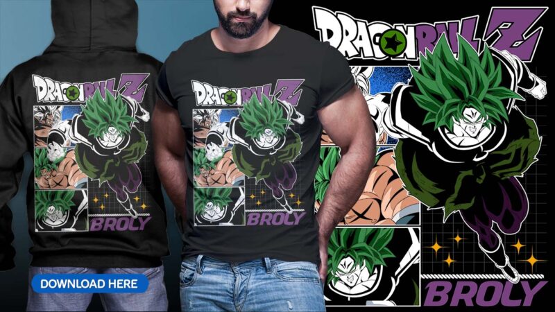 ANIME DRAGON BALL TSHIRT DESIGN BUNDLE [PART#09]