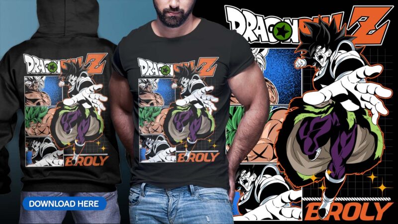 ANIME DRAGON BALL TSHIRT DESIGN BUNDLE [PART#09]