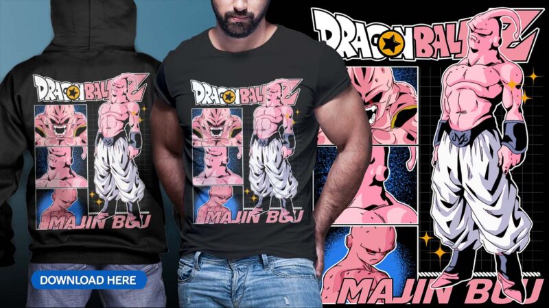 ANIME DRAGON BALL TSHIRT DESIGN BUNDLE [PART#09]