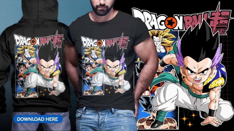 ANIME DRAGON BALL TSHIRT DESIGN BUNDLE [PART#09]