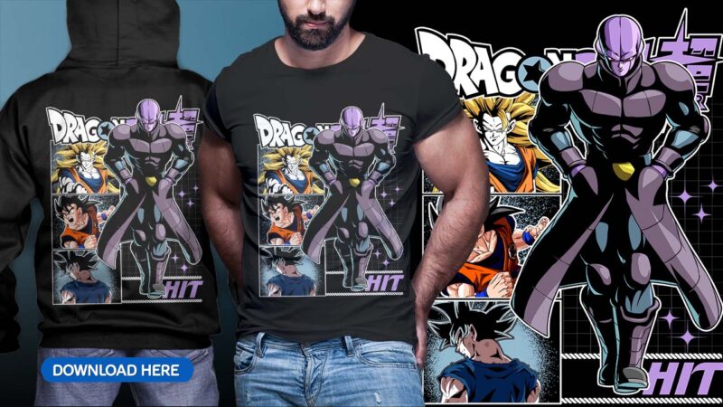 ANIME DRAGON BALL TSHIRT DESIGN BUNDLE [PART#09]