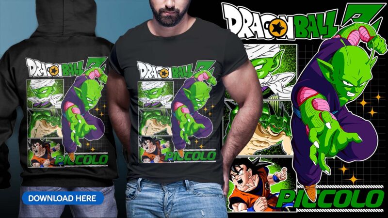 ANIME DRAGON BALL TSHIRT DESIGN BUNDLE [PART#09]