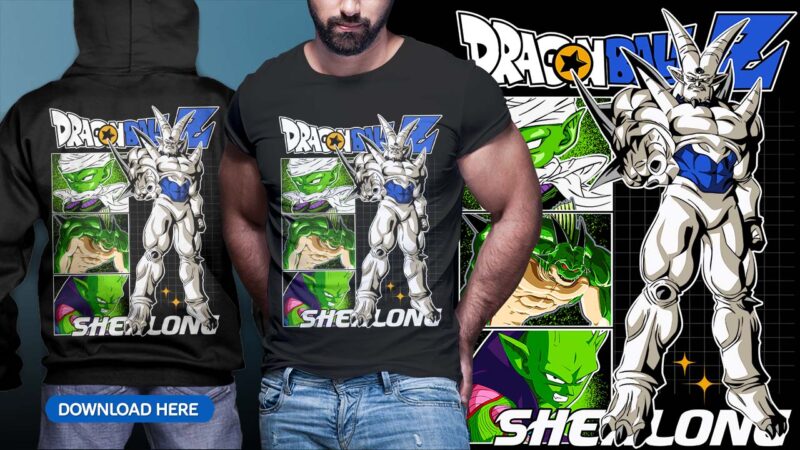 ANIME DRAGON BALL TSHIRT DESIGN BUNDLE [PART#09]