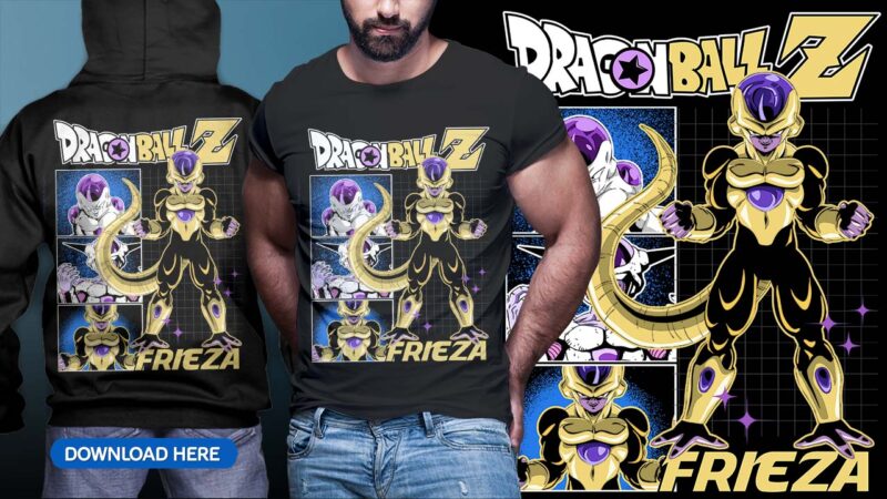 ANIME DRAGON BALL TSHIRT DESIGN BUNDLE [PART#09]