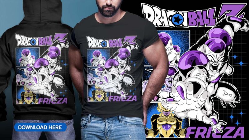 ANIME DRAGON BALL TSHIRT DESIGN BUNDLE [PART#09]