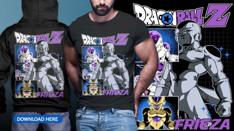 ANIME DRAGON BALL TSHIRT DESIGN BUNDLE [PART#09]