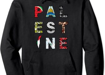 Palestine Elements of Culture Pullover Hoodie t shirt illustration