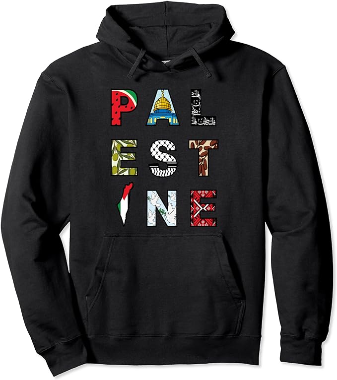 Palestine Elements of Culture Pullover Hoodie
