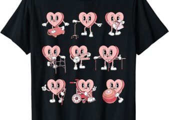 Physical Therapy Happy Valentine’s Day PT Physical Therapist T-Shirt